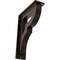 Ekena Millwork Bradford Wrought Iron Bracket, (Triple center brace), Antiqued Bronze 2"W x 5 1/2"D x 8"H BKTM02X05X08TBRABZ - alternate 1